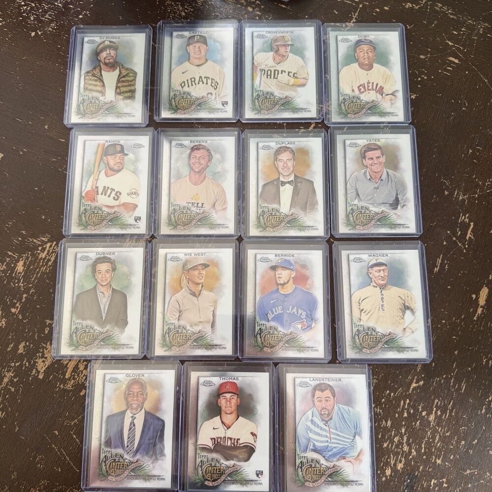 2022 Allen Ginter Chrome 100 Card Lot NM + 5 Refractors No Duplicates Top Loaded - Picture 7 of 8